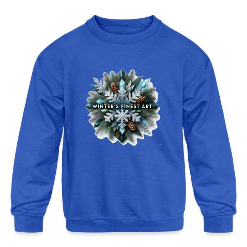 Intricate Frozen Evergreen T-Shirt - Kids' Crewneck Sweatshirt
