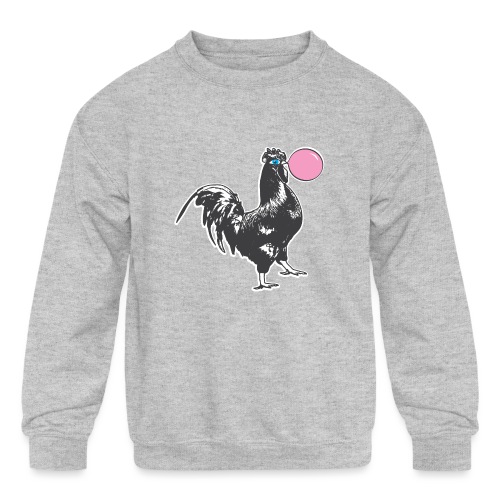 Chicken Chews Bubble Gum - Kids' Crewneck Sweatshirt