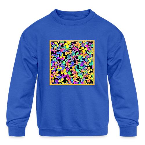 Stylish Foliage Leafy Elegance - Kids' Crewneck Sweatshirt
