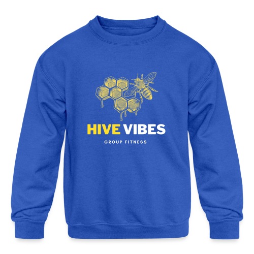 HIVE VIBES GROUP FITNESS - Kids' Crewneck Sweatshirt