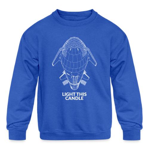 Light This Candle - White - Kids' Crewneck Sweatshirt