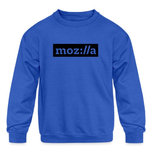 moz logo white - Kids' Crewneck Sweatshirt
