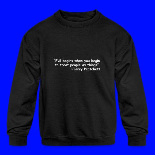 Evil Begins - Kids' Crewneck Sweatshirt