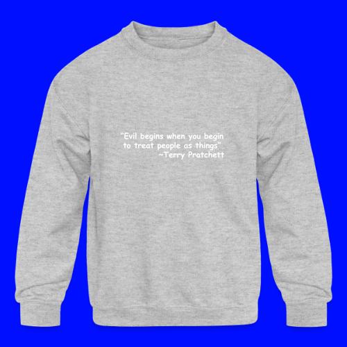Evil Begins - Kids' Crewneck Sweatshirt