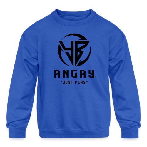YBAngry Badge of Peace - Kids' Crewneck Sweatshirt