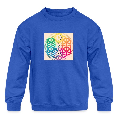 Flower of Life - DNA - Kids' Crewneck Sweatshirt
