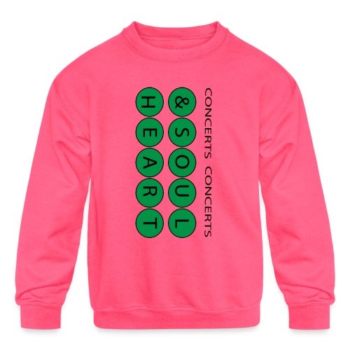 Heart & Soul Concerts text design - Mother Earth - Kids' Crewneck Sweatshirt