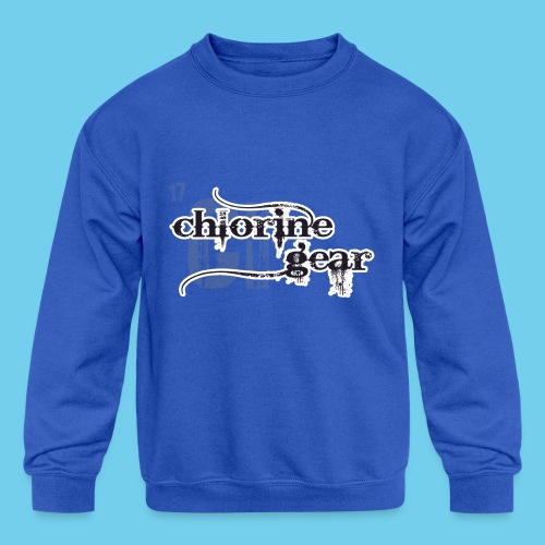 Chlorine Gear Textual stacked Periodic backdrop - Kids' Crewneck Sweatshirt