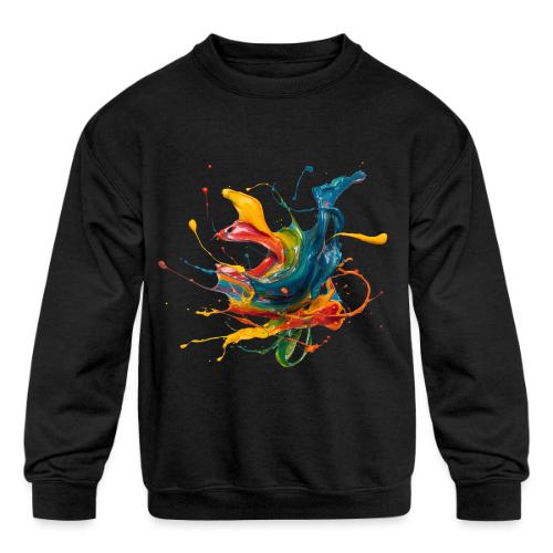 Chromatic Flow - Kids' Crewneck Sweatshirt