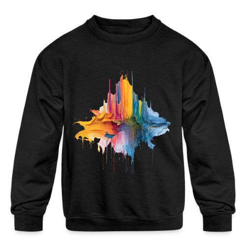 Impasto Spectrum - Kids' Crewneck Sweatshirt