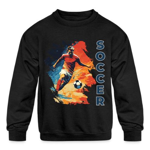 Soccer Action Pulse - Kids' Crewneck Sweatshirt