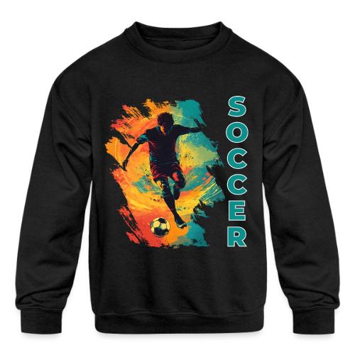 Soccer Hero Mode - Kids' Crewneck Sweatshirt