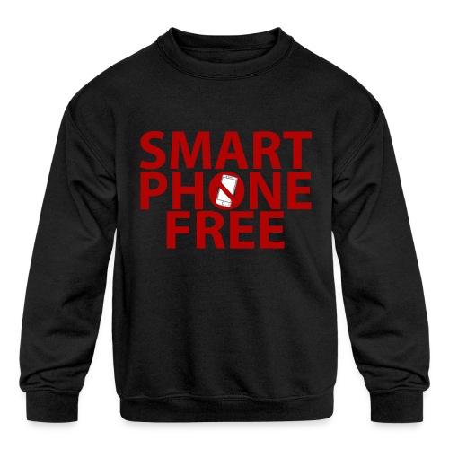 SMART PHONE FREE - Kids' Crewneck Sweatshirt