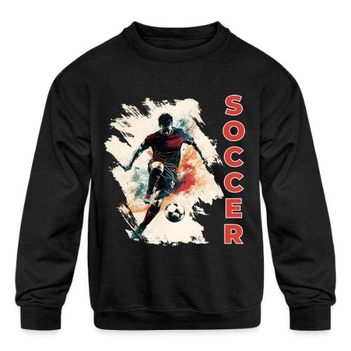 Soccer Blaze - Kids' Crewneck Sweatshirt