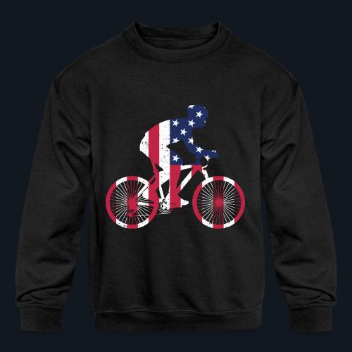 American Cyclist - Kids' Crewneck Sweatshirt