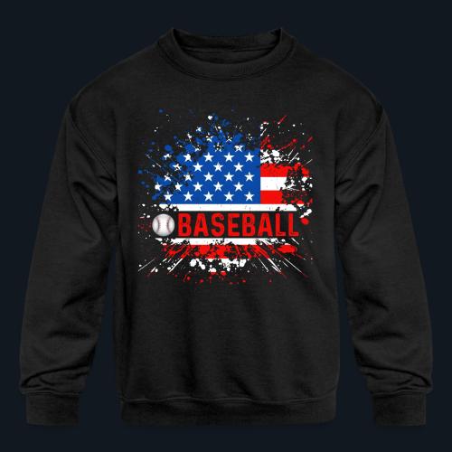 American Baseball - Kids' Crewneck Sweatshirt