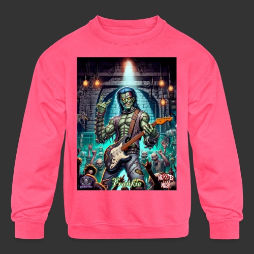 Monster Mosh 2024 Tour Frankie Guitar #DF-001 - Kids' Crewneck Sweatshirt