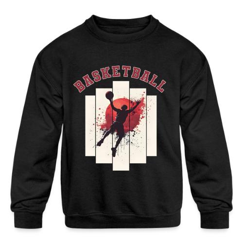 Basketball Energy - Kids' Crewneck Sweatshirt