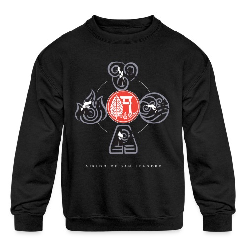 ASL Elements shirt - Kids' Crewneck Sweatshirt