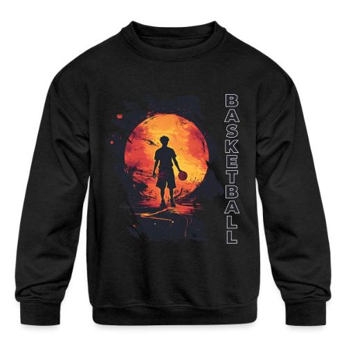 Basketball Blaze - Kids' Crewneck Sweatshirt