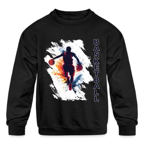 Basketball Hustle - Kids' Crewneck Sweatshirt