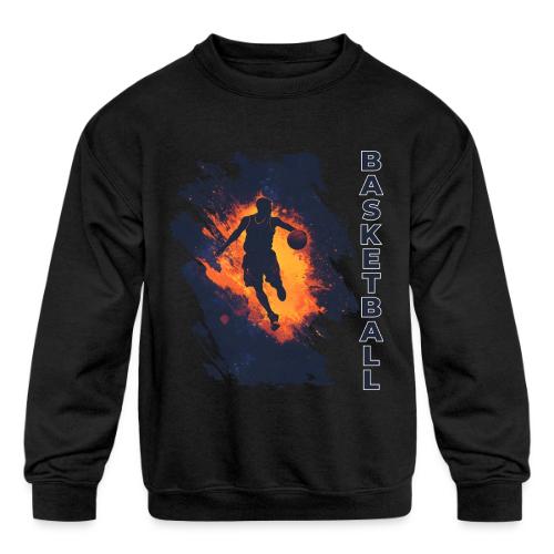 Basketball Focus - Kids' Crewneck Sweatshirt