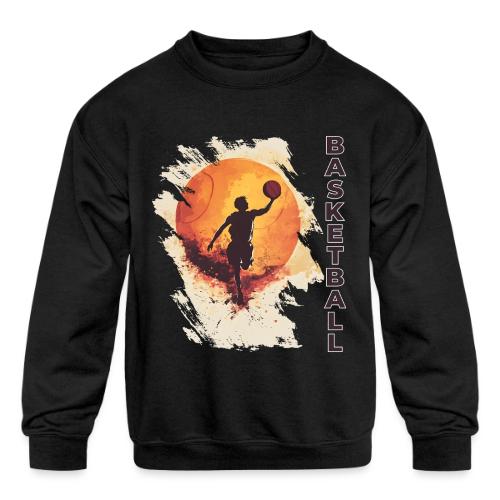 Basketball Stride - Kids' Crewneck Sweatshirt