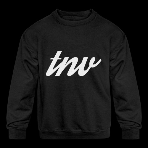 TNV WHITE DESIGN CLSSC png - Kids' Crewneck Sweatshirt