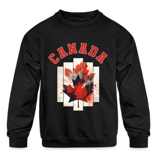 Heart of Canada Art - Kids' Crewneck Sweatshirt