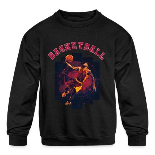 Basketball Spirit - Kids' Crewneck Sweatshirt