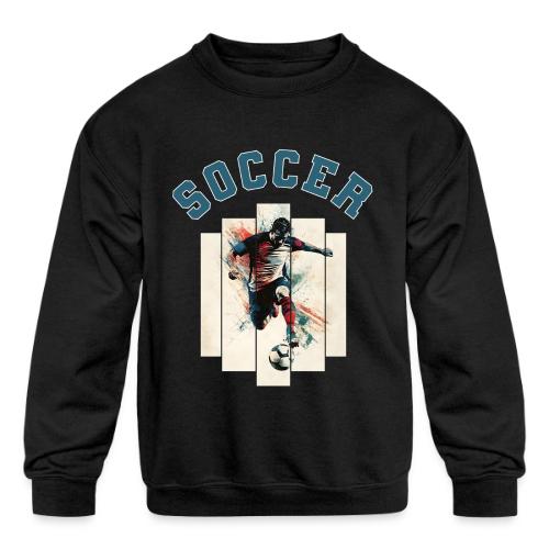 Soccer Vibes - Kids' Crewneck Sweatshirt