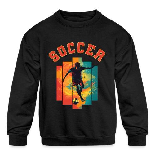 Soccer Heartbeat - Kids' Crewneck Sweatshirt