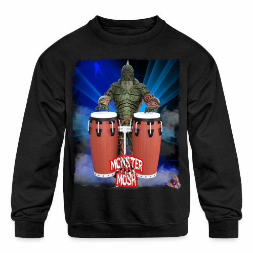 Monster Mosh Creature Conga Player - Kids' Crewneck Sweatshirt