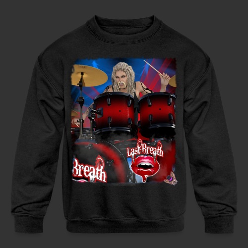 Last Breath: Vampire Drummer Briar Bathory - Kids' Crewneck Sweatshirt