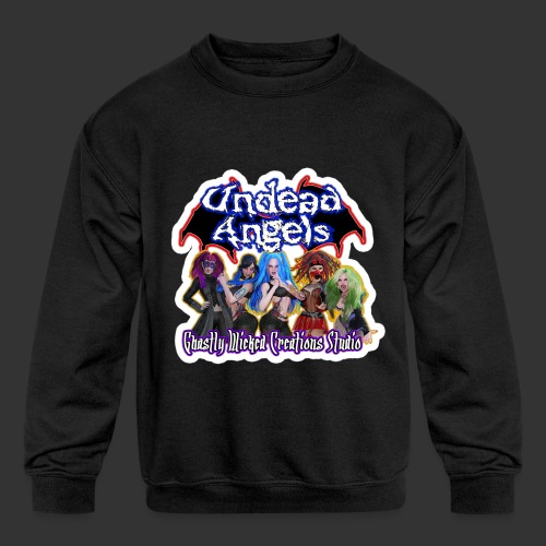 Undead Angels Band - Kids' Crewneck Sweatshirt