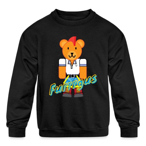 Skinhead Furrrgus - Kids' Crewneck Sweatshirt