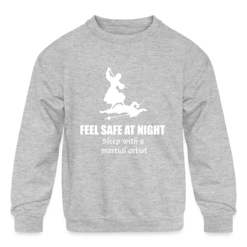 Feel safe female rapier - Kids' Crewneck Sweatshirt