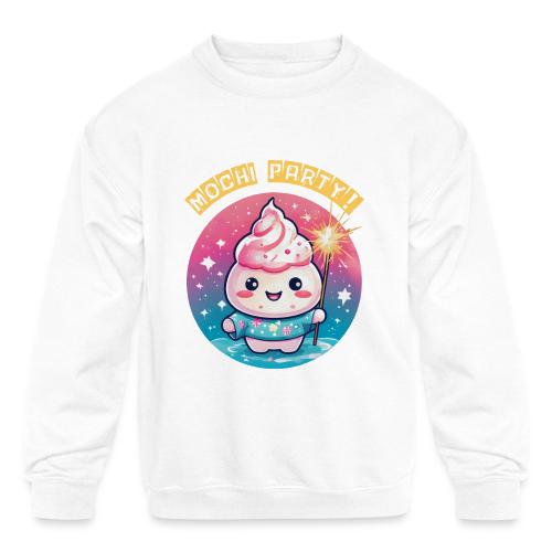 Kawaii Mochi Ice Cream: Coolest Treat for Summers - Kids' Crewneck Sweatshirt