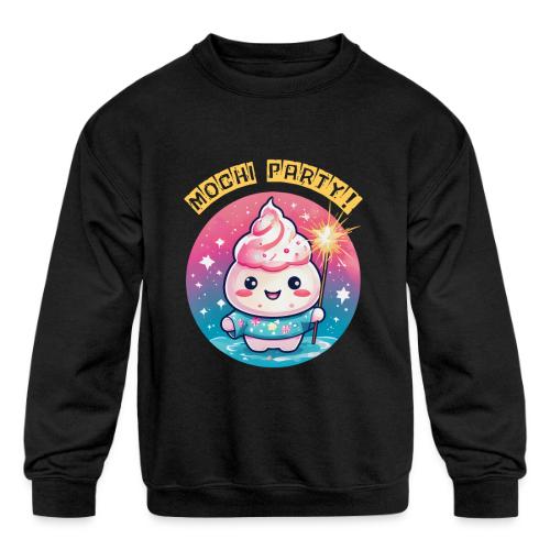 Kawaii Mochi Ice Cream: Coolest Treat for Summers - Kids' Crewneck Sweatshirt