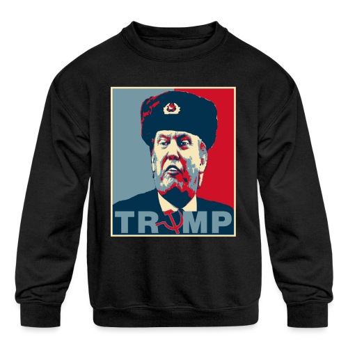 Trump Russian Poster tee - Kids' Crewneck Sweatshirt