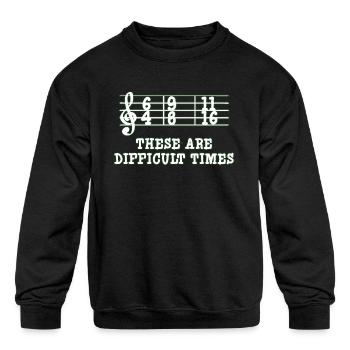 Classical Music - Kids' Crewneck Sweatshirt - black - Front
