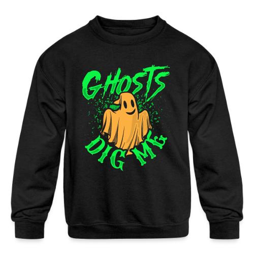 Ghosts Dig Me - Kids' Crewneck Sweatshirt