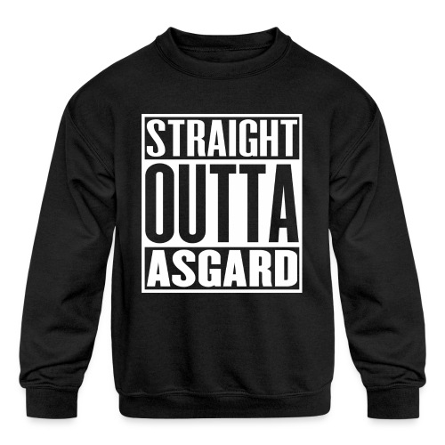 Straight Outta Asgard - Kids' Crewneck Sweatshirt