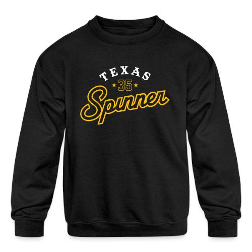 Texas Spinner - Kids' Crewneck Sweatshirt