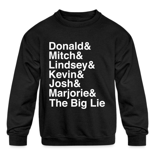 The Big Lie Name Stack - Kids' Crewneck Sweatshirt