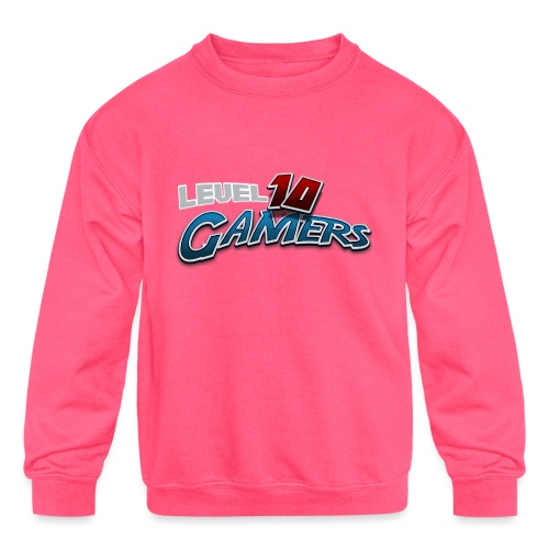 Level10Gamers Logo - Kids' Crewneck Sweatshirt