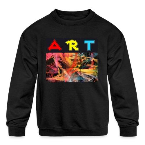 Chaotic Threads of Art - Kids' Crewneck Sweatshirt