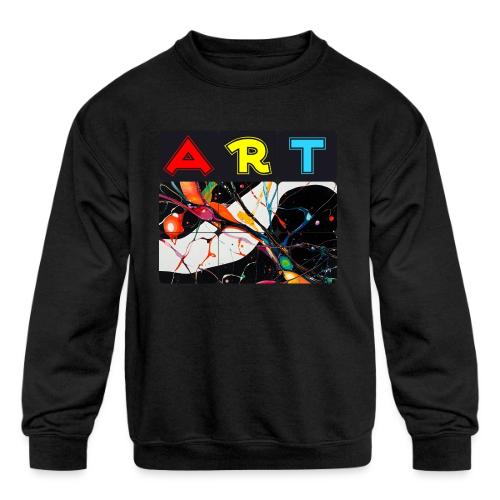 Art in Motion: Color Unleashed - Kids' Crewneck Sweatshirt