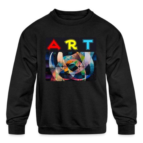 Art of Stripes and Shades - Kids' Crewneck Sweatshirt