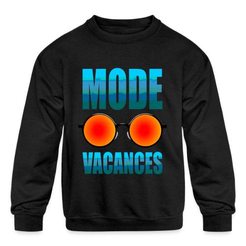Vacation Mode Enabled - Kids' Crewneck Sweatshirt